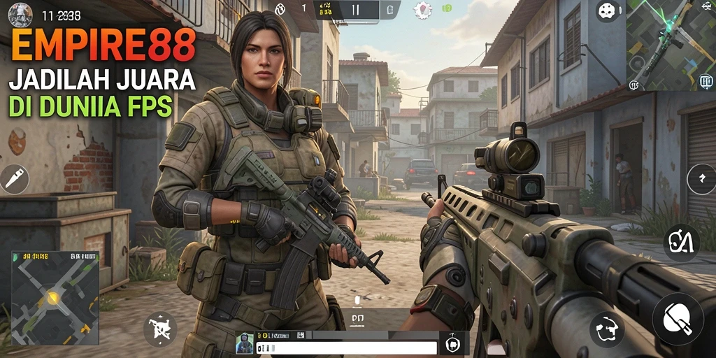 Screenshot gameplay EMPIRE88 yang menunjukkan aksi tembak-tembakan yang intens.
