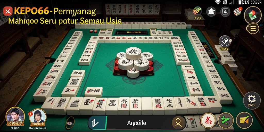 Gameplay Mahjong seru di KEPO66 dengan desain ubin yang menarik.